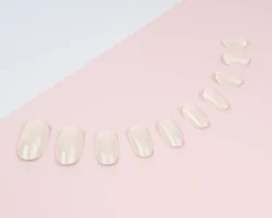 Classic Nude Oval Nails 24pcs