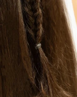 Clear Flexi Elastic Hair Bands 100pcs