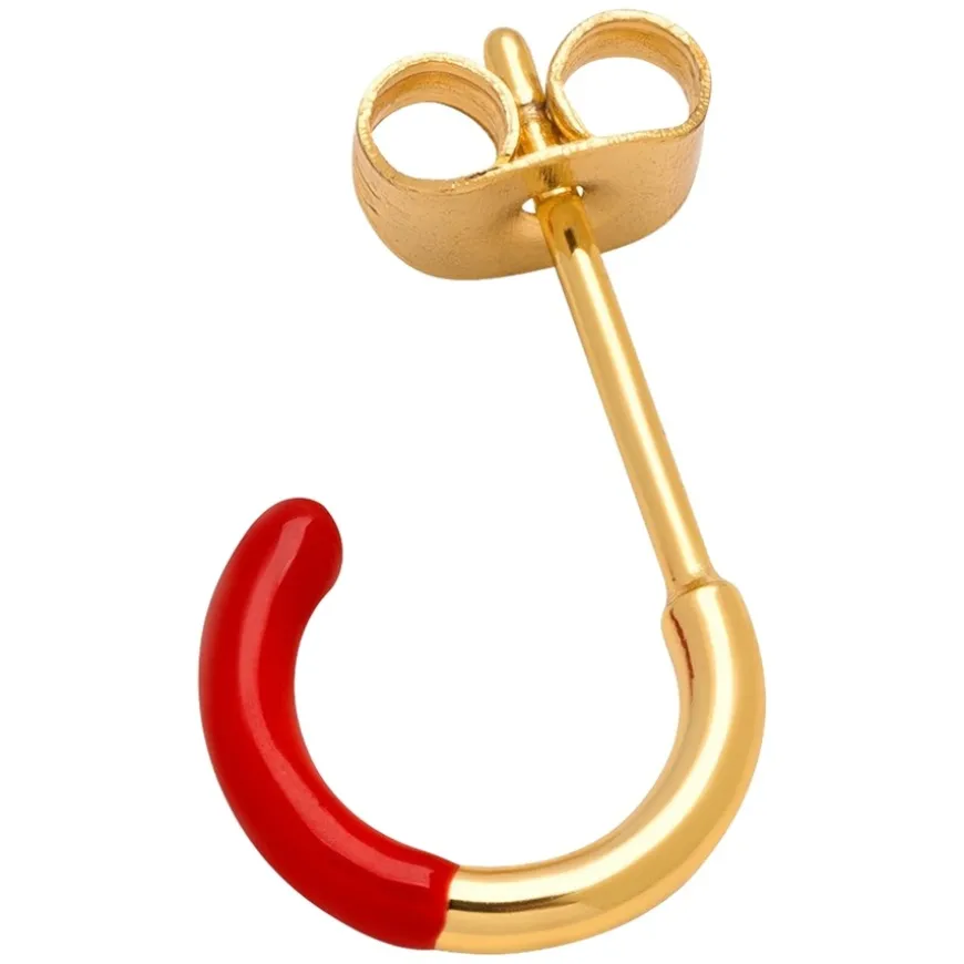 Color Hoop Half Dip Red 1pcs