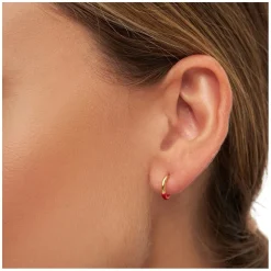 Color Hoop Half Dip Red 1pcs