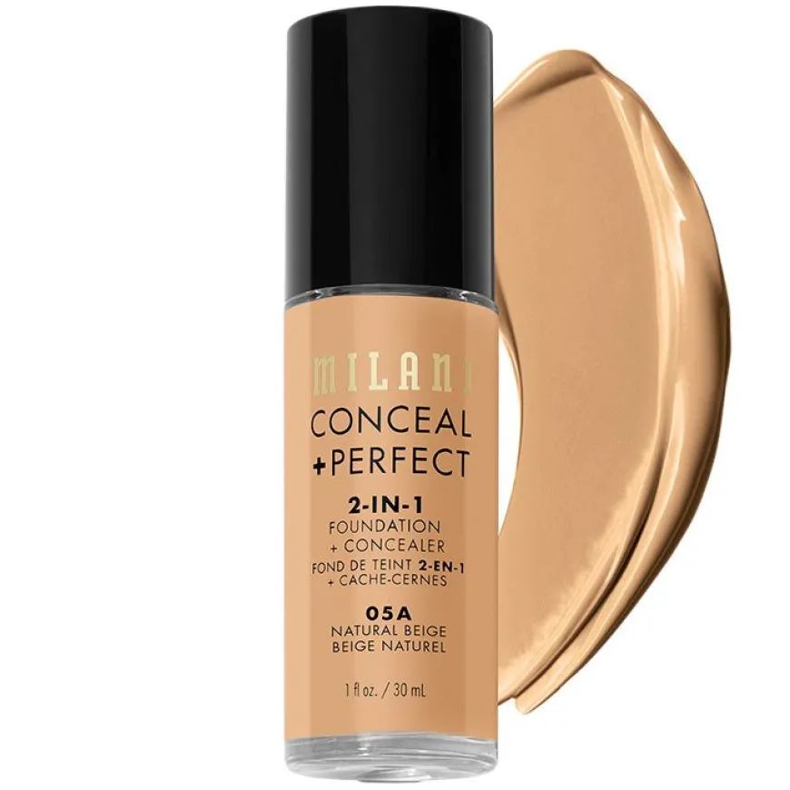 Conceal & Perfect 2 In 1 Foundation + Concealer 05A Natural Beige 30ml