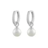 Core Pearl Ring Ear Silver/White
