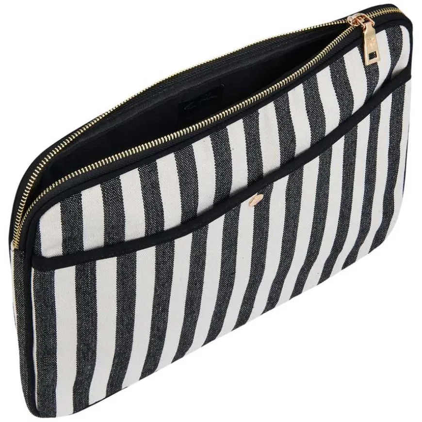 Cotton Stripe Laptop Sleeve
