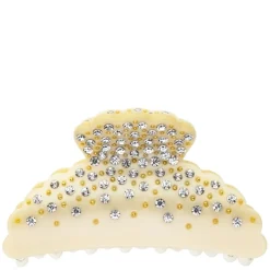 Crystal Hair Claw Large Pale Yellow