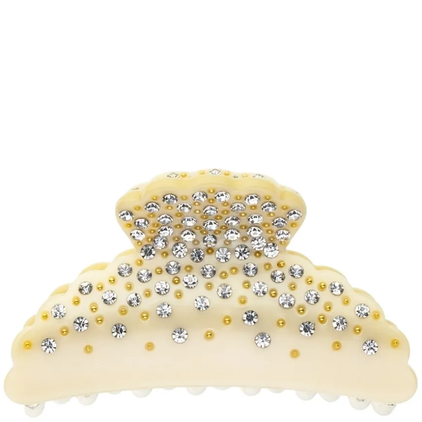 Crystal Hair Claw Large Pale Yellow