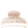 Crystal Hair Claw Large Pale Rose