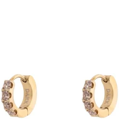 Crystal Hoops 12mm Champagne