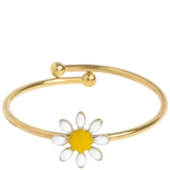 Daisy Flower Enamel Ring