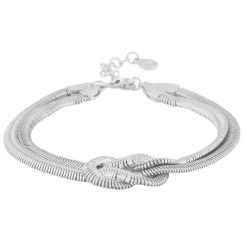 Dakota Bracelet Plain Silver