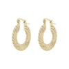 Dakota Ring Earring Plain Gold