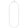 Dakota Small Necklace Plain Silver 45cm