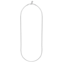 Dakota Small Necklace Plain Silver 45cm
