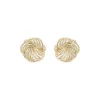 Dakota Small Round Earring Plain Gold