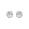 Dakota Small Round Earring Plain Silver