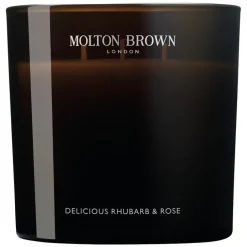 Delicious Rhubarb & Rose Luxury Scented Candle 600g