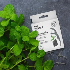 Dental Floss Picks Charcoal 50pcs