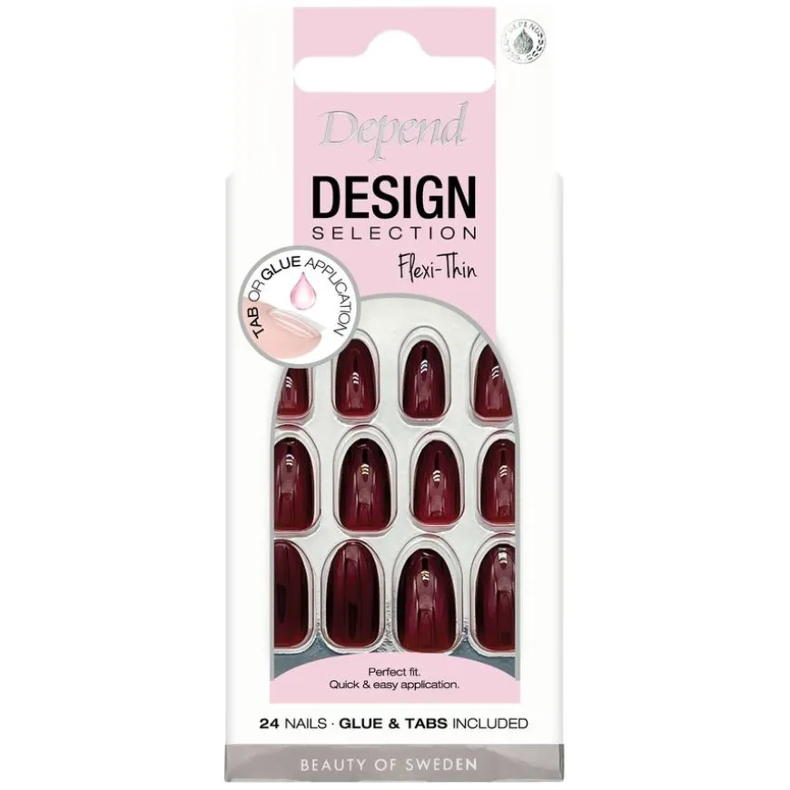 Design Selection Bordeaux Red 24pcs