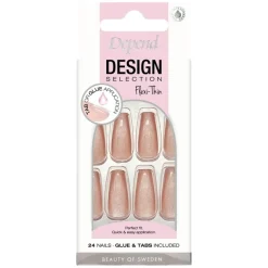 Design Selection Nude Shimmer Coffin 24pcs