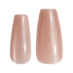 Design Selection Nude Shimmer Coffin 24pcs