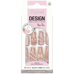 Design Selection Pink Shimmer Deco Coffin 24pcs