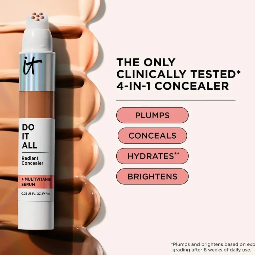 Do It All Plumping Radiant Concealer + Multivitamin Serum Medium Tan Warm 320 7ml