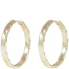 Domino Hoop Earring Gold 30mm