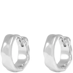 Domino Hoop Earring Silver 15mm