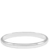 Domino Wide Oval Bracelet Silver Onesize