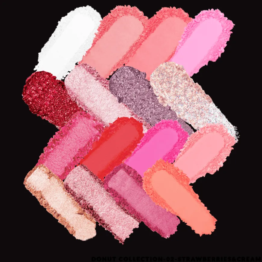 Donut Collection Eyeshadow Palette Strawberries & Cream 12,8g