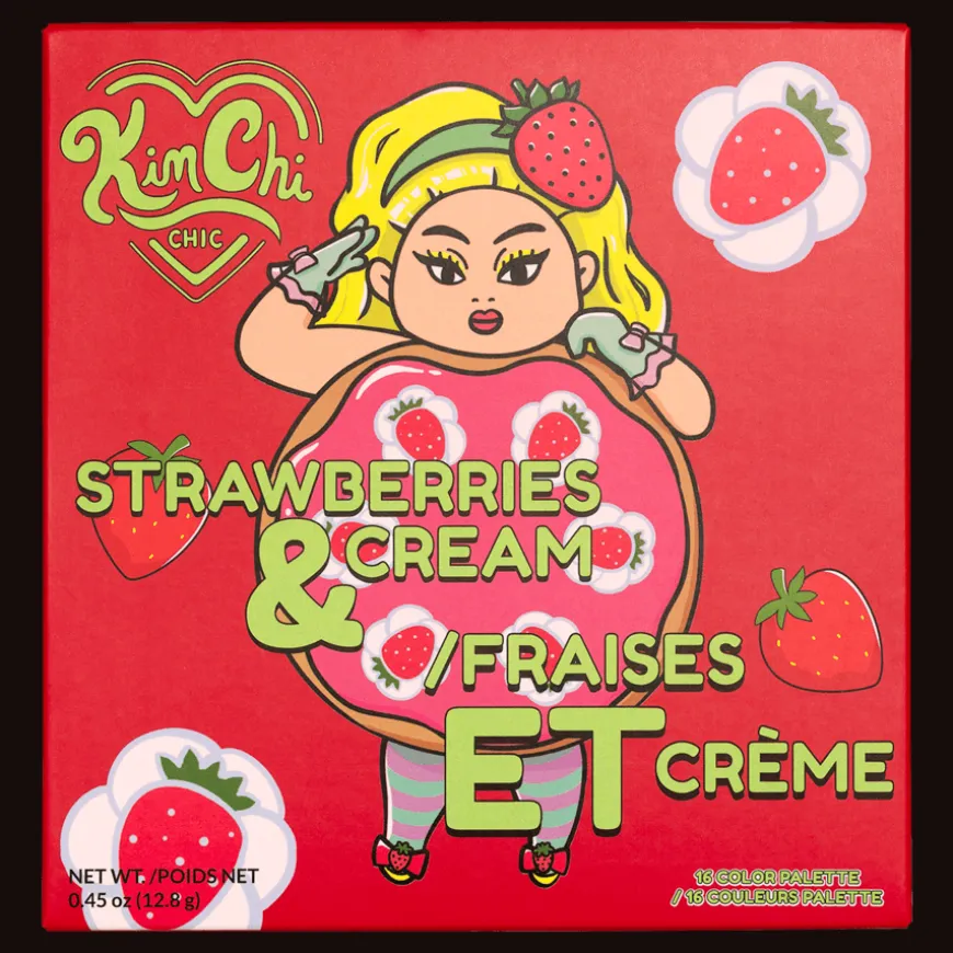 Donut Collection Eyeshadow Palette Strawberries & Cream 12,8g