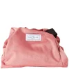 Drawstring Flat Lay Makeup Bag Pink Velvet