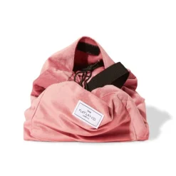 Drawstring Flat Lay Makeup Bag Pink Velvet