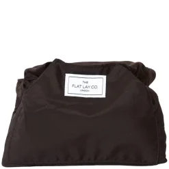 Drawstring Flat Lay Makeup Bag Classic Black