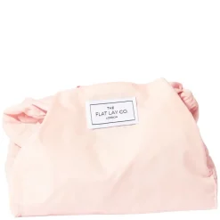 Drawstring Flat Lay Makeup Bag Blush Pink
