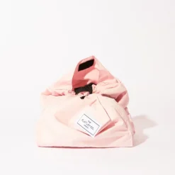 Drawstring Flat Lay Makeup Bag Blush Pink