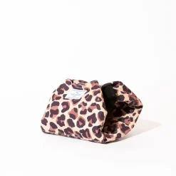 Drawstring Flat Lay Makeup Bag Leopard Print