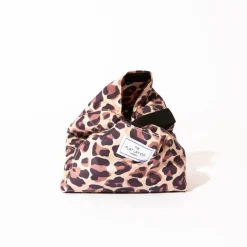 Drawstring Flat Lay Makeup Bag Leopard Print