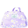 Drawstring Flat Lay Makeup Bag Lilac Daisy