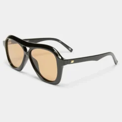 Drizzle Black With Light Brown Mono Lens