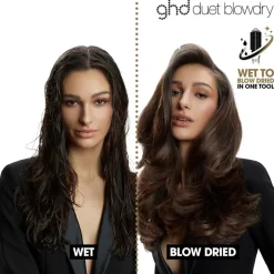Duet Blow Dry 2 in 1 Hair Dryer Brush Black