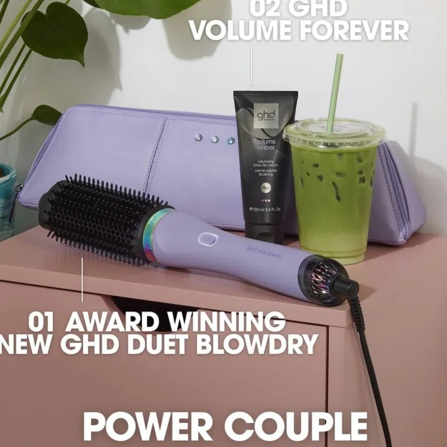 Duet Blowdry Limited Edition Hair Dryer Brush Galactic Lilac