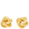 Ebba Mini Knot Gold Stud Earrings