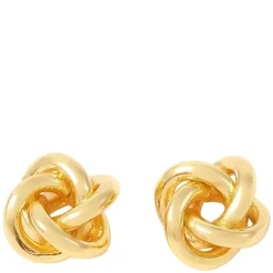 Ebba Mini Knot Gold Stud Earrings