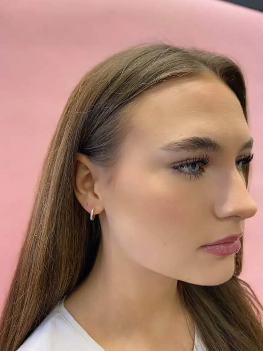 Elaine Small Ring Earring Gold/Clear 14mm