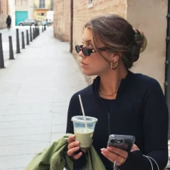 Elianna Large Statement Hoop Earrings Stainless Steel 30mm