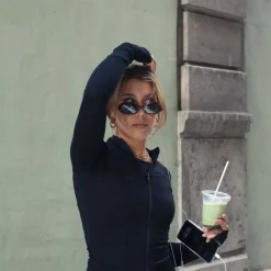 Elianna Large Statement Hoop Earrings Stainless Steel 30mm