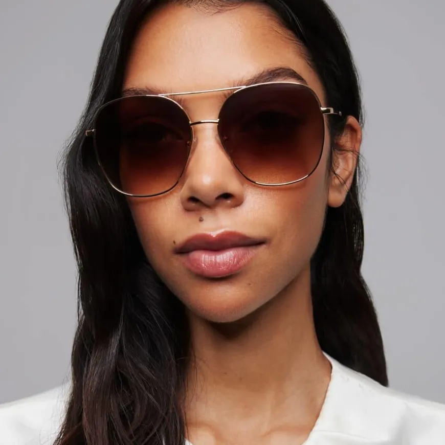 Ella Gold Sunglasses Strength 1.5 +