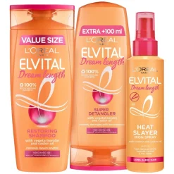 Elvital Dream Length Shampoo 400ml + Conditioner 300ml + 8 Second Wonder Water 200ml