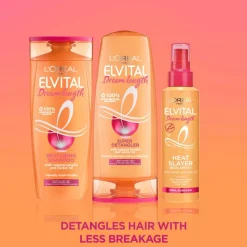 Elvital Dream Length Shampoo 400ml + Conditioner 300ml + Elvital Dream Length Heat Slayer Iron Spray 150ml