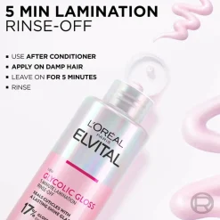 Elvital Glycolic Gloss 5 Minutes Shine Treatment 200ml